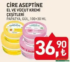 CİRE ASEPTİNE EL VE VÜCUT KREMİ ÇEŞİTLERİ CİRE ASEPTİNE EL VE VÜCUT KREMİ ÇEŞİTLERİ